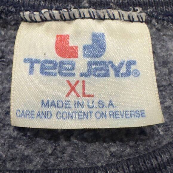 VTG Tee jays St. Thomas US Virgin Islands Sweatshirt Crewneck XL 90s Stripe USA - Picture 3 of 9